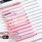 Gel Ink Pink Pen Set, 12 Pack, 1 x Aesthetic Highlighter, 0.5mm Cute Pink Pens Black Ink with Pastel Barrels